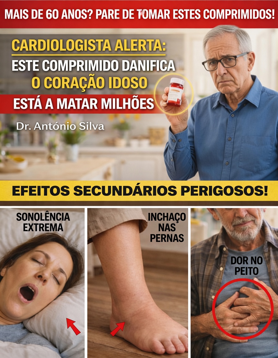 Cardiologista alerta: Será que este comprimido comum pode prejudicar corações mais velhos mais do que você imagina?