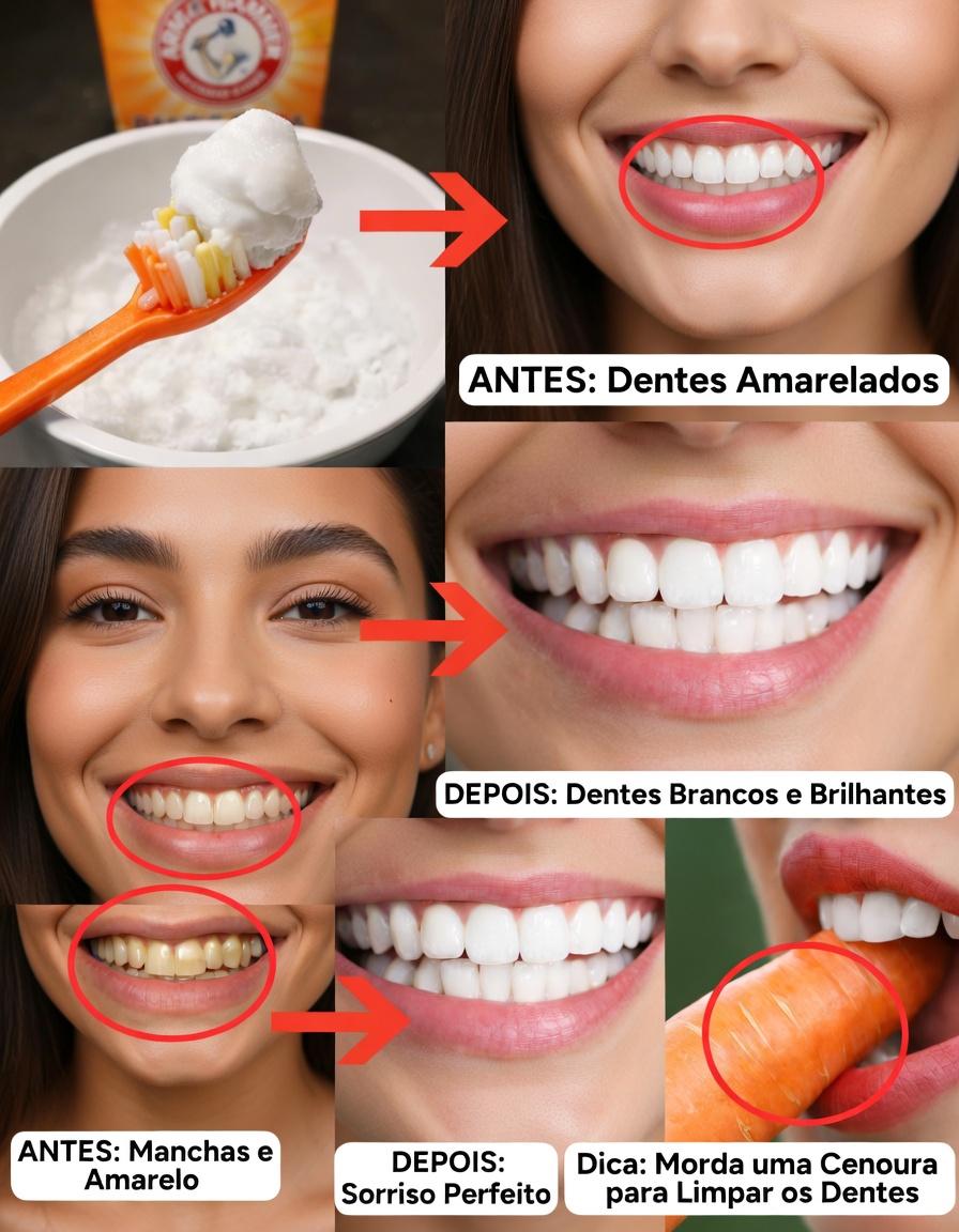 Descubra 11 Maneiras Naturais Simples de Branquear os Dentes em Casa Usando Ingredientes Comuns da Cozinha que Você Já Tem