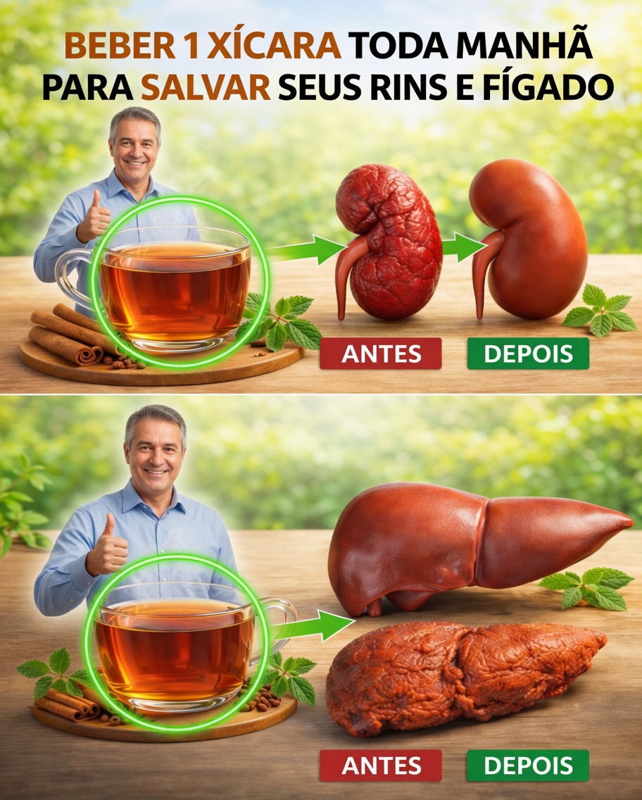 Beba 1 xícara todas as manhãs para salvar seus rins e fígado