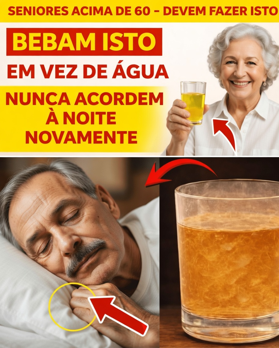 IDOSOS: Não consegue dormir a noite toda? Beba ISSO em vez de água para ter sono profundo instantâneo