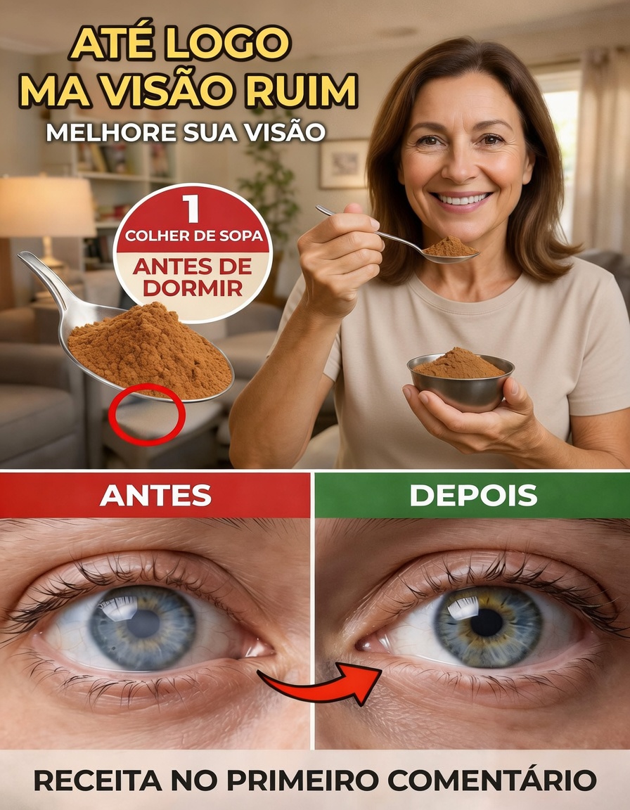 Pessoas com mais de 60 anos comem ISTO antes de dormir e ACORDAM com a visão mais nítida!