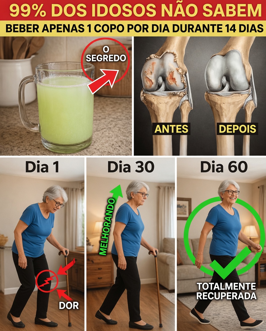 O Alívio da Dor no Joelho Começa com ESTA Bebida Poderosa (Obrigatório para Idosos!)