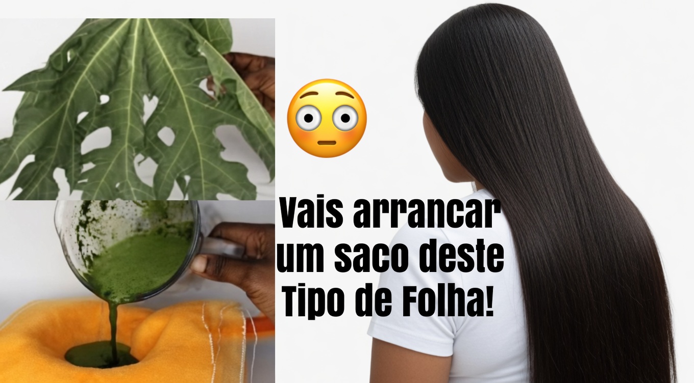 Abrace o Poder das Folhas de Mamão – Um Remédio Natural para Cabelos Jovens e Vibrantes