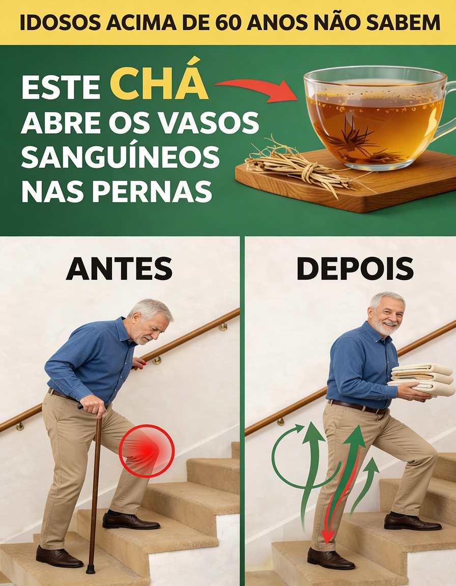 Mais de 60? Beba estes 3 chás que podem ajudar a apoiar a saúde muscular e caminhar com mais vigor