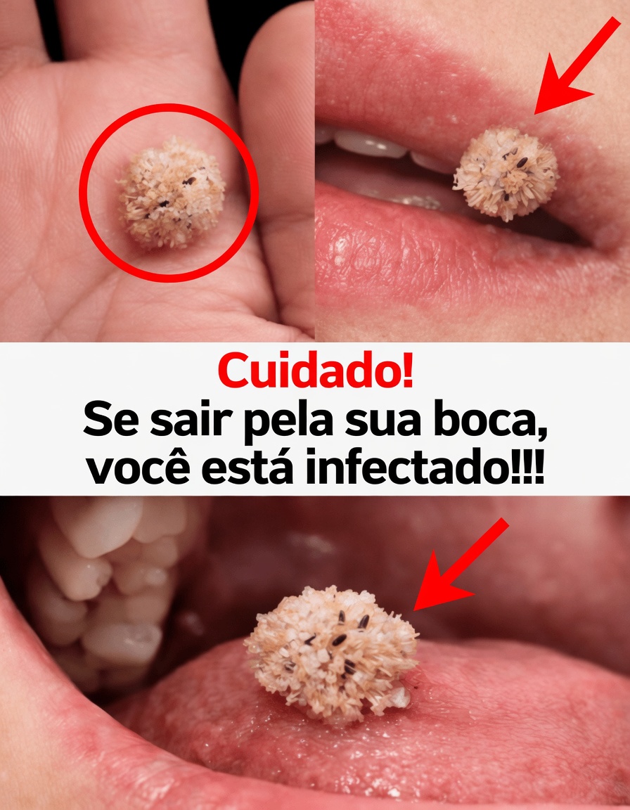 Tenha muito cuidado: se isso sair da sua boca, você está infectado…