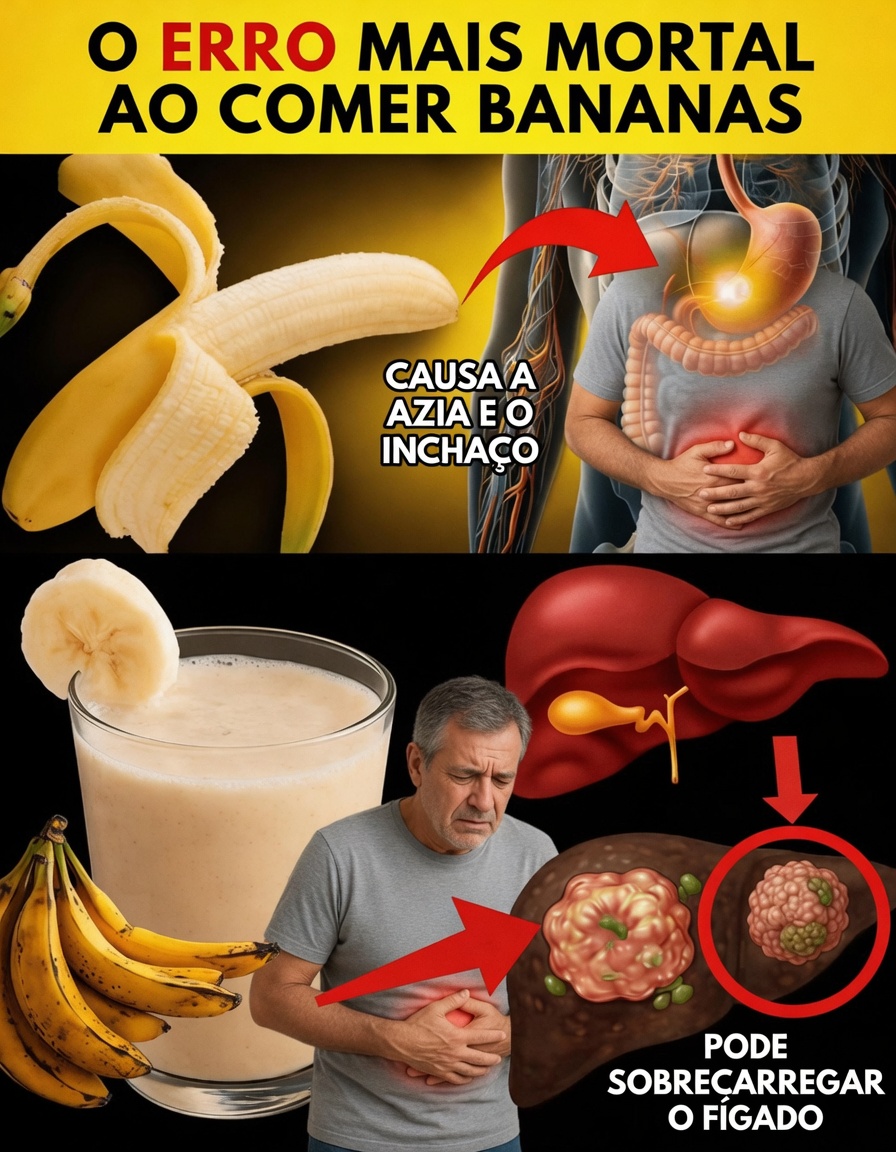 8 Erros Graves ao Comer Bananas que Podem Afetar Sua Energia e Digestão Após os 40