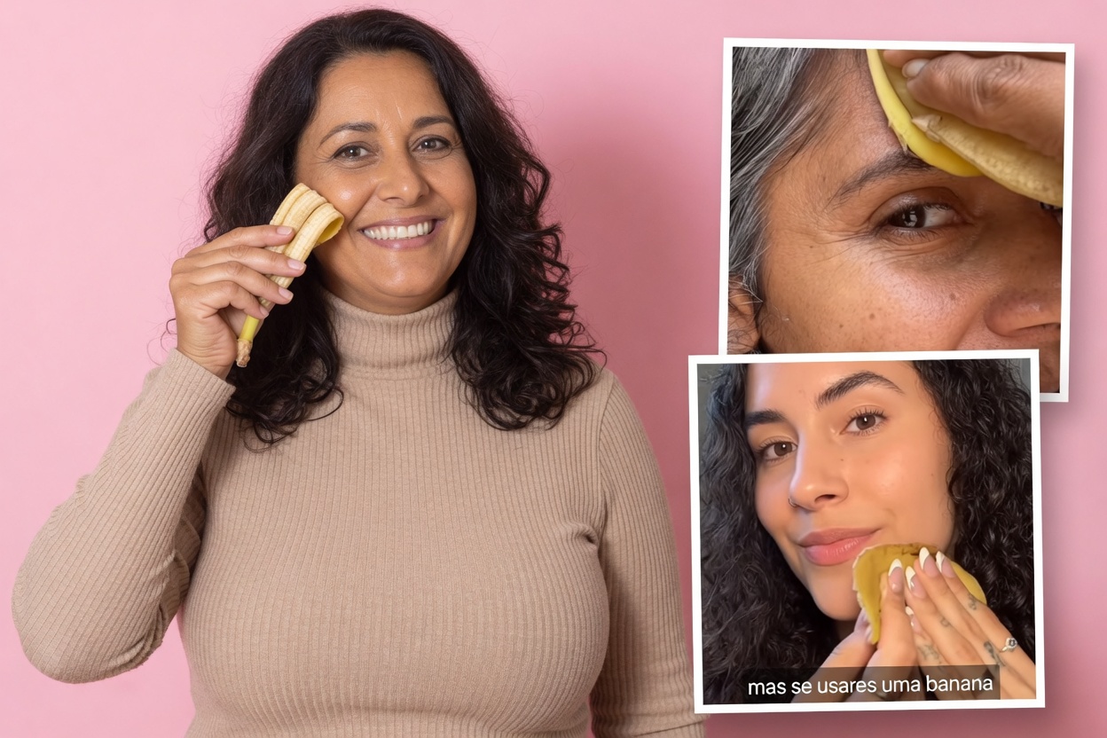 7 Maneiras Naturais de Suavizar Linhas Finas e Aumentar o Brilho da Pele Usando Cascas de Banana