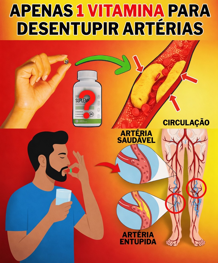 7 Vitaminas Poderosas que Podem Ajudar a Manter as Artérias Mais Limpas e Aumentar o Fluxo Sanguíneo Naturalmente Após os 50
