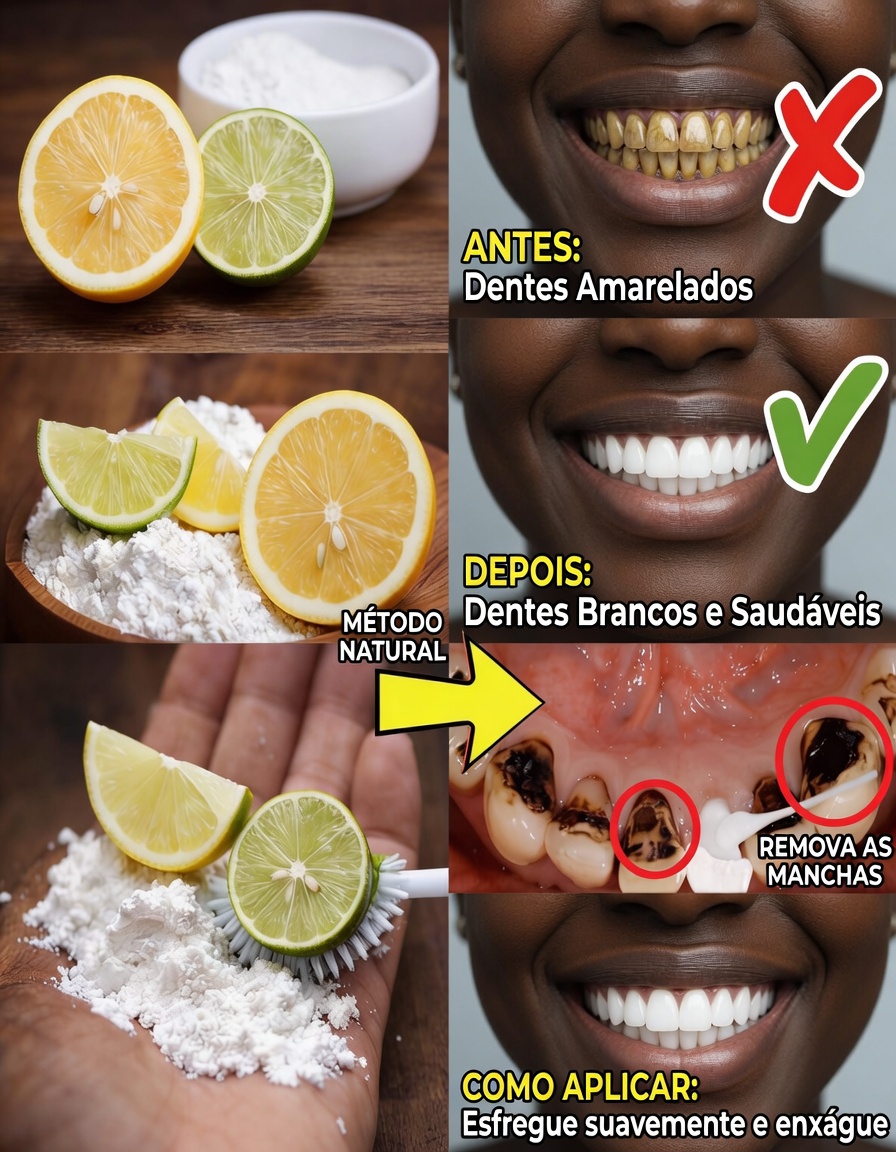 Branqueie os Seus Dentes e Refresque Instantaneamente o Seu Hálito com o Poder Natural do Gengibre e do Bicarbonato de Sódio