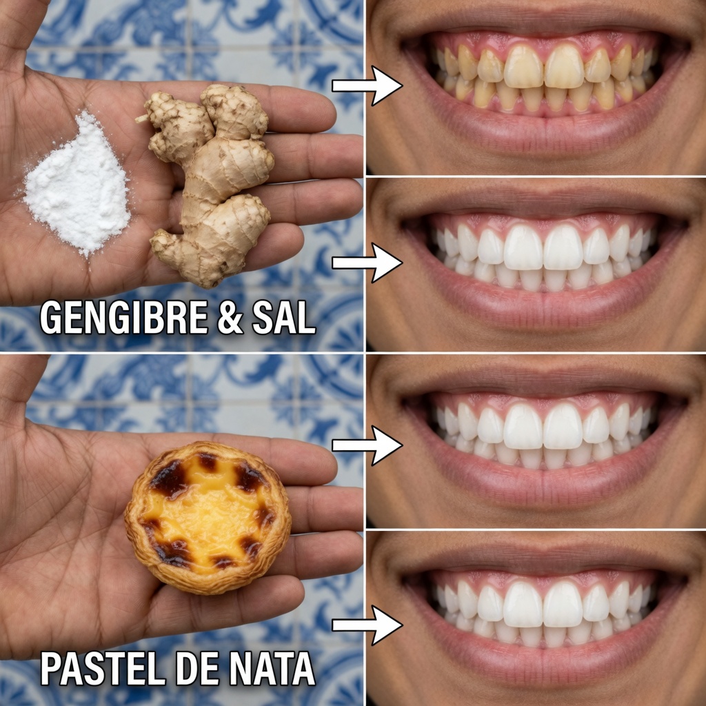 Branqueie os Seus Dentes e Refresque Instantaneamente o Seu Hálito com o Poder Natural do Gengibre e do Bicarbonato de Sódio