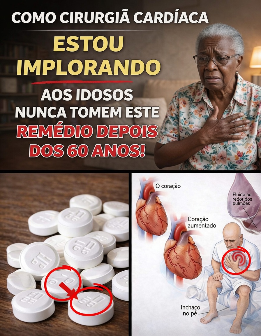 Como cirurgião cardíaco, estou ALERTANDO: ESTA pílula comum enfraquece o coração dos idosos!