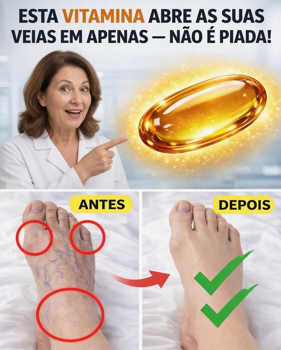 Surpreenda-se com esta vitamina que pode melhorar a circulação nas pernas e ajudar a proteger contra coágulos!