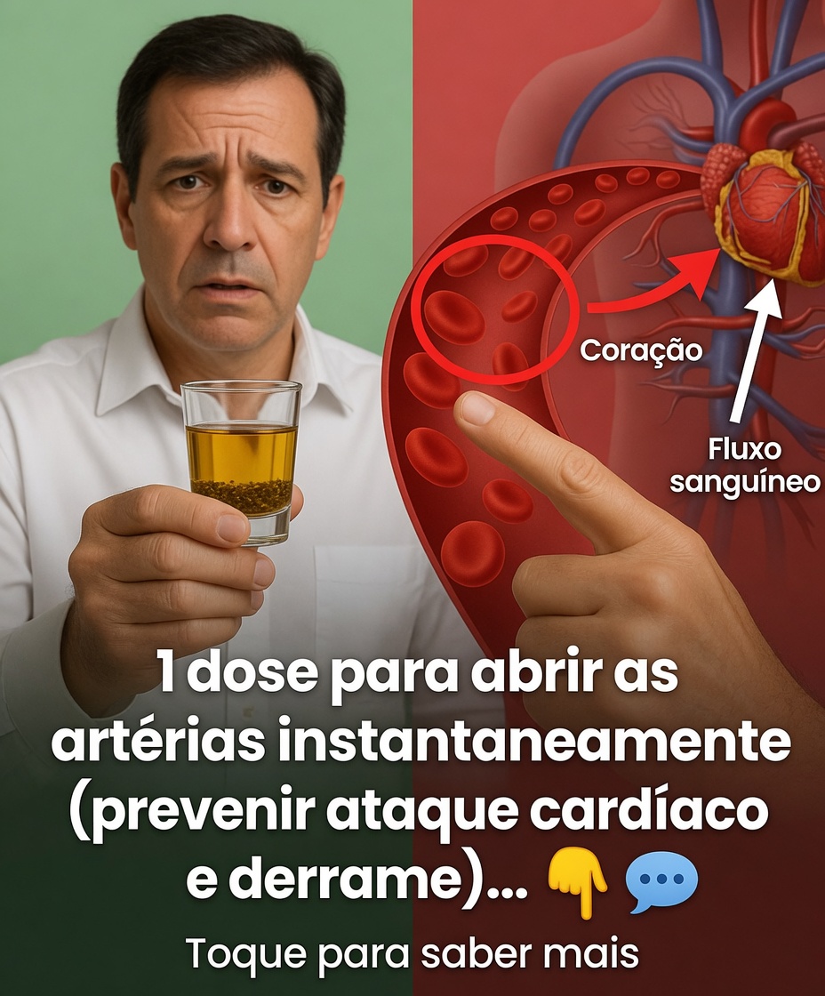 1 Dose ajuda as artérias instantaneamente, prevenindo ataque cardíaco e derrame
