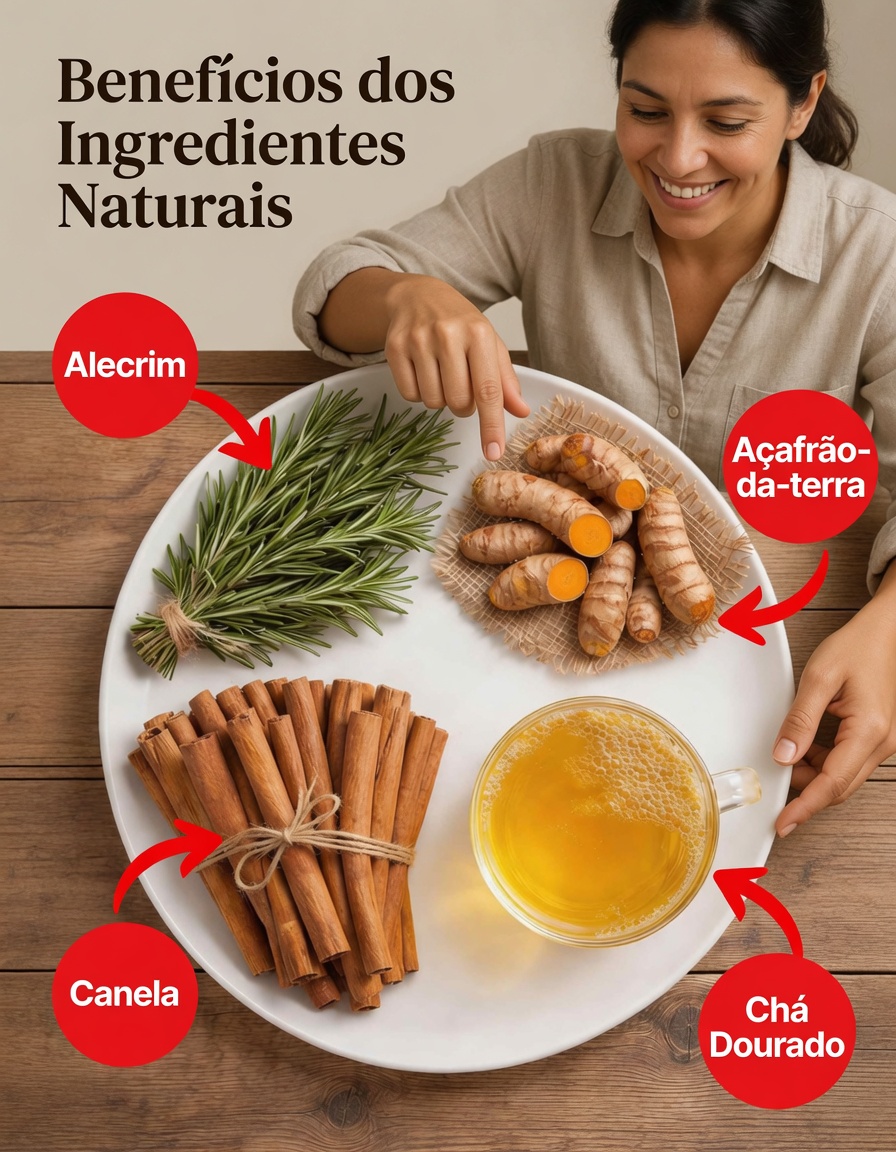 Chá de folhas de pinheiro, cúrcuma e canela – uma bebida natural para ajudar a manter o equilíbrio saudável do açúcar no sangue