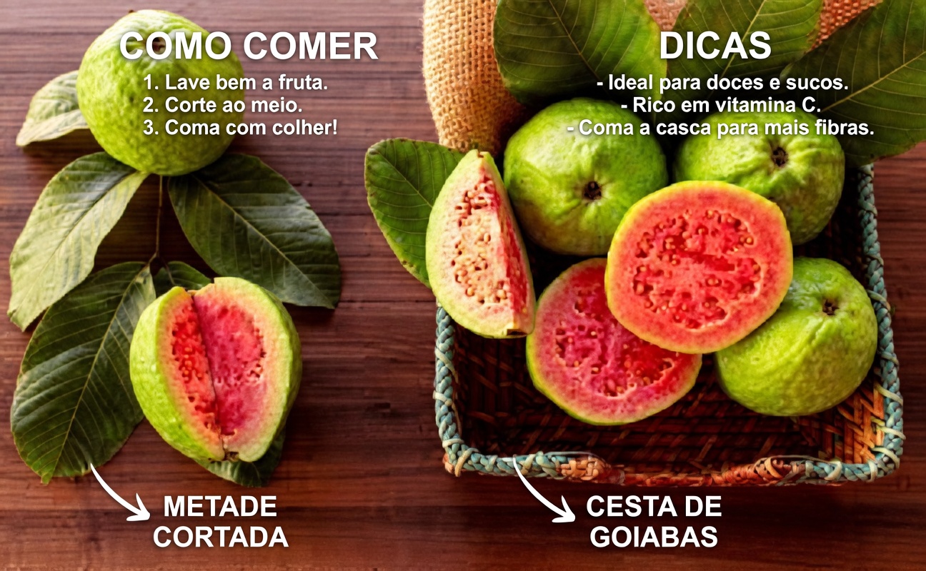 Goiaba para a Saúde Ocular: A Fruta Tropical que Ajuda a Proteger Naturalmente a Sua Visão