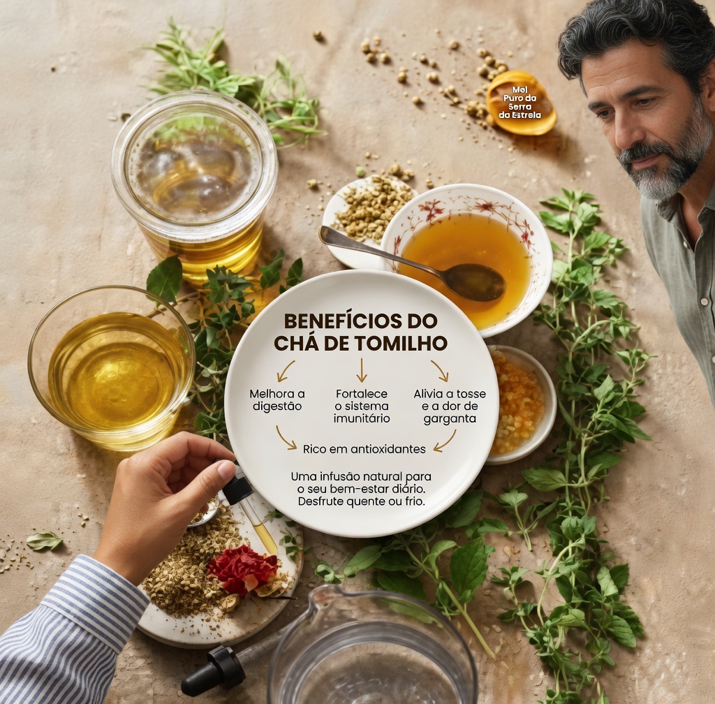 Descubra a infusão natural de ervas com orégano poleo, folhas de louro e folhas de goiaba para apoio ao bem-estar diário