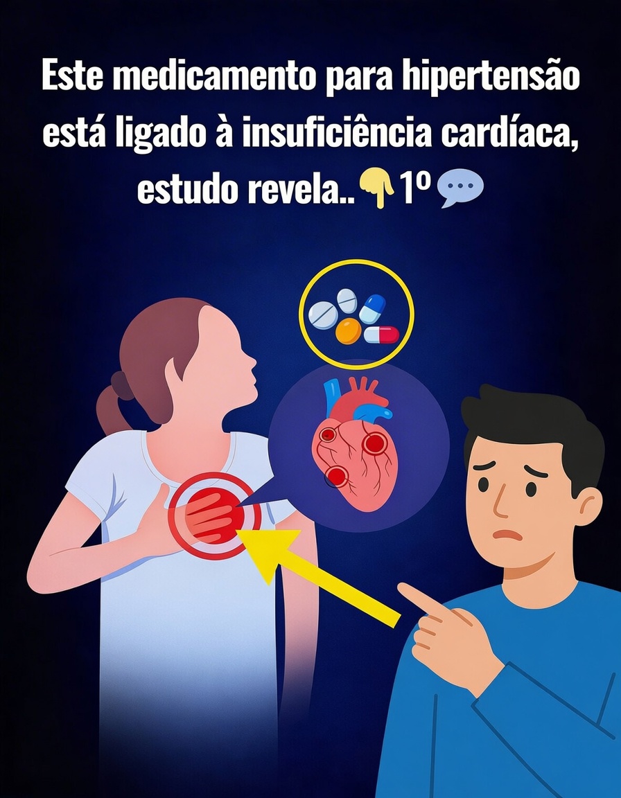 Este medicamento para hipertensão arterial está associado à insuficiência cardíaca, mostra estudo