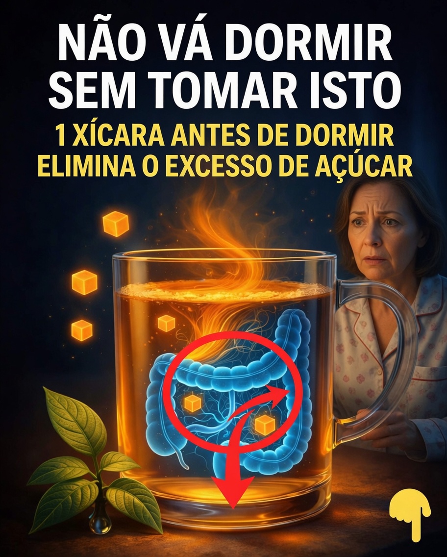 Não vá dormir sem tomar isto — 1 xícara antes de dormir elimina o excesso de açúcar
