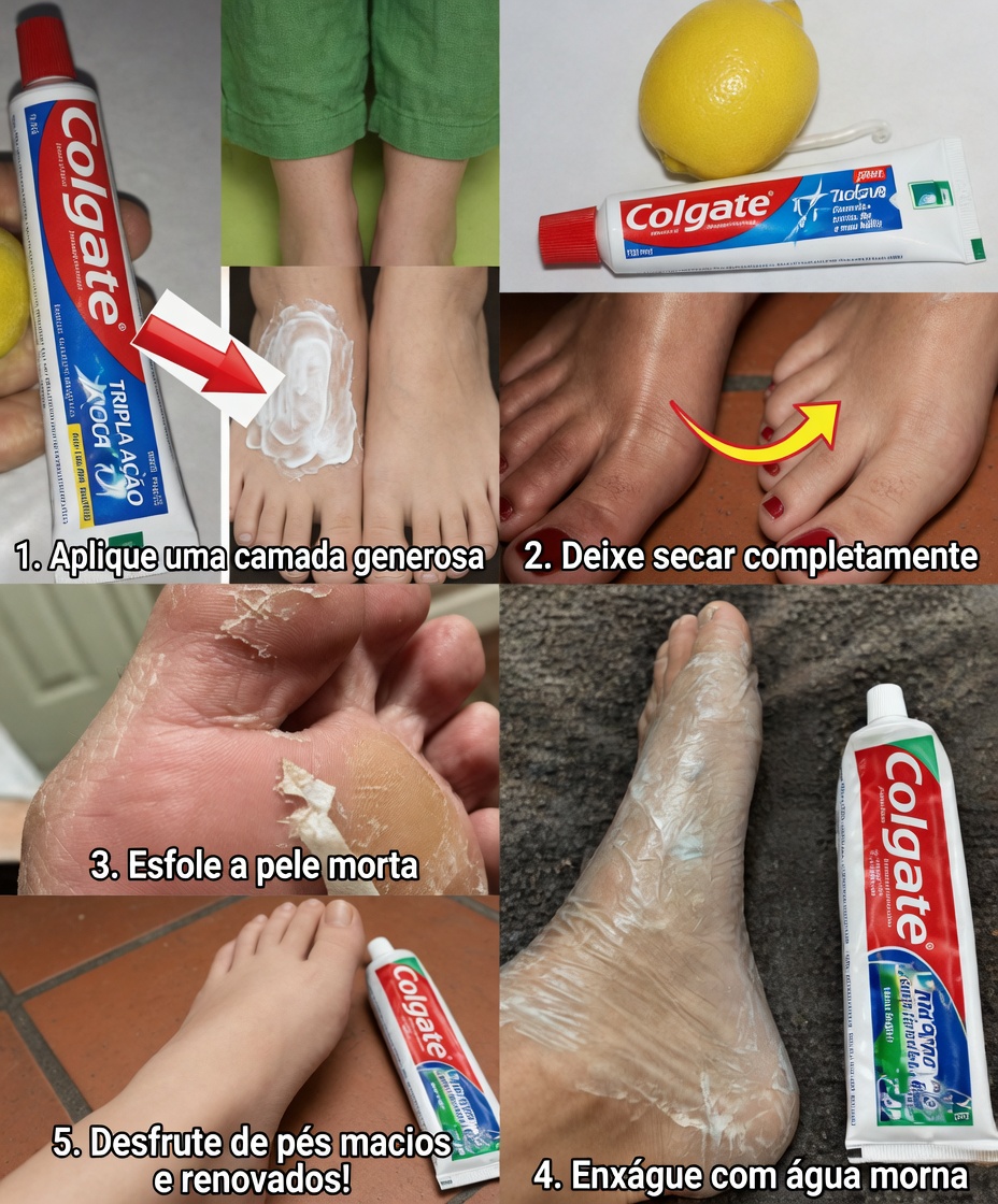 Revele o segredo da Colgate para pés sedosos e macios