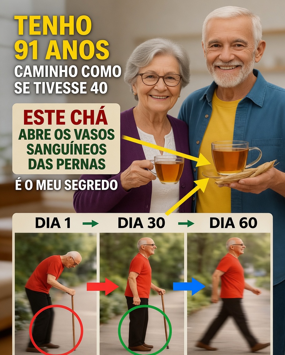 Mais de 60? Descubra 3 chás naturais que podem ajudar a manter a saúde muscular e uma mobilidade mais forte