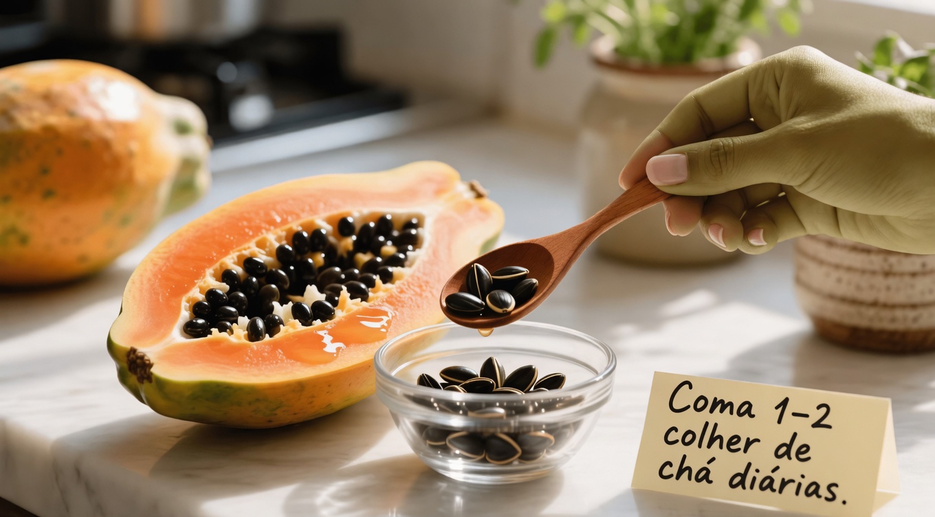 Sementes de mamão para alívio das articulações: um remédio caseiro simples para ajudar no conforto dos joelhos, das costas e da coluna