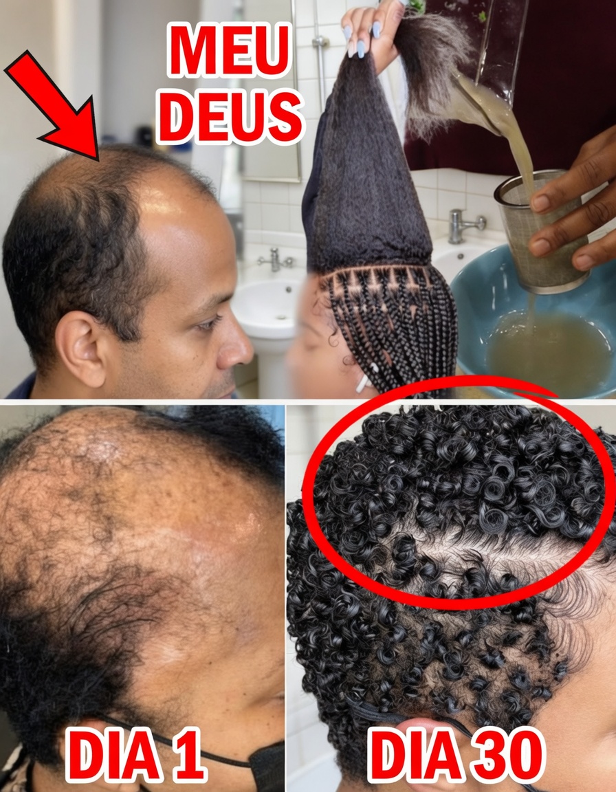 MEU CABELO ESTAVA COMPLETAMENTE CARECA! ATÉ QUE COMEÇEI A USAR ESTE REMÉDIO — MEU CABELO CRESCEU MUITO & A PELE FICA RADIANTE (Máscara de Arroz + Aloe Vera)