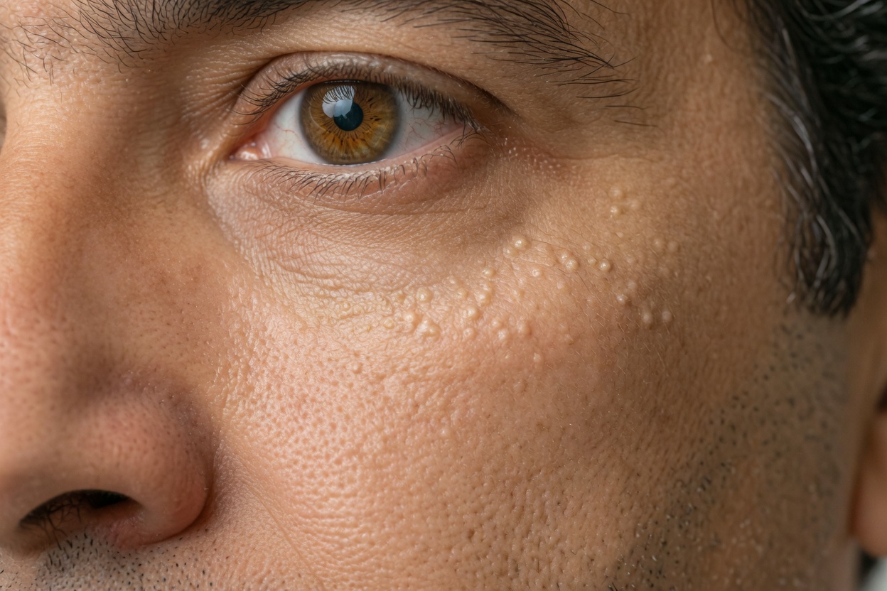 O que são aquelas bolinhas brancas teimosas no seu rosto? Entendendo a mília e dicas suaves de cuidados com a pele