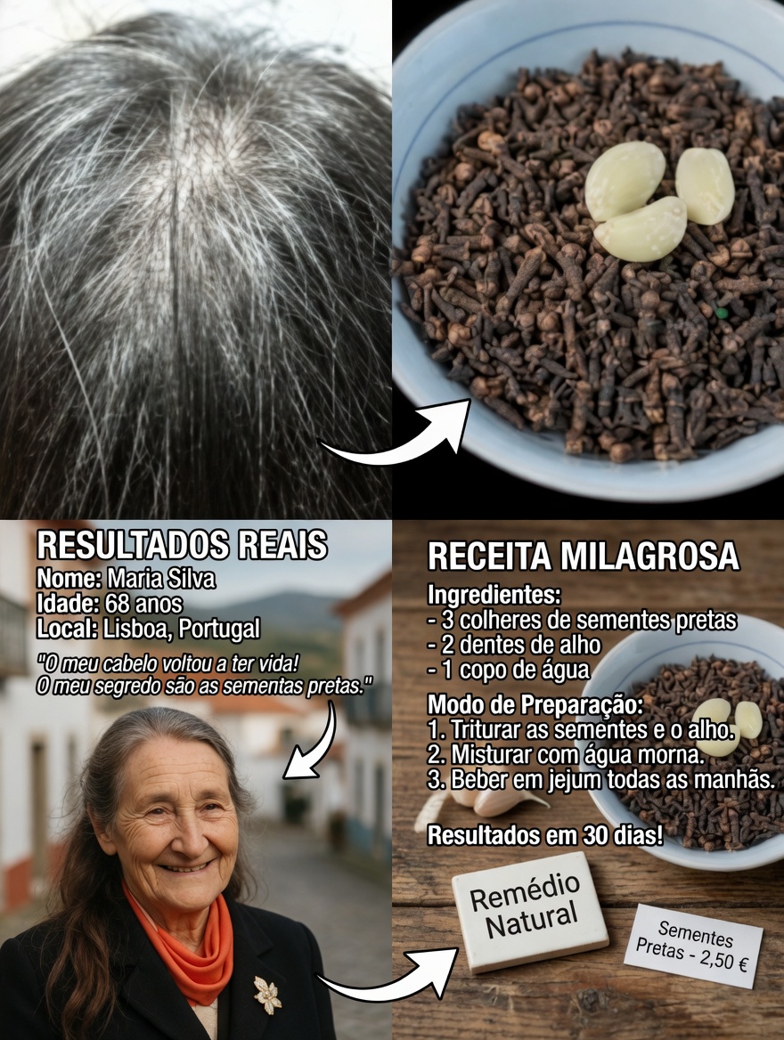 Diga Adeus aos Cabelos Grisalhos com Alho e Cravo-da-Índia: Um Poderoso Remédio Natural