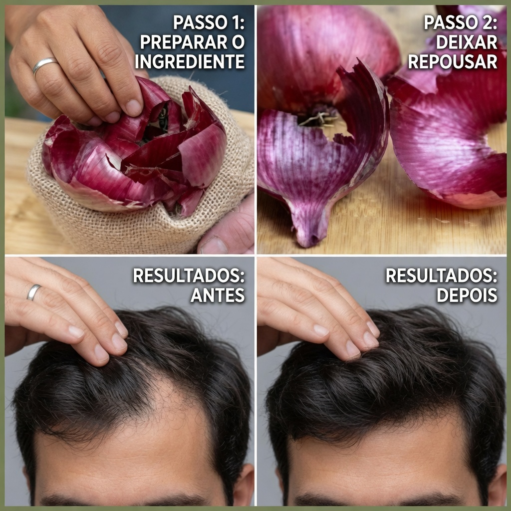 Como Realçar Naturalmente a Cor dos Cabelos Grisalhos com Cascas de Cebola: Um Guia Caseiro Suave para Resultados Sutis