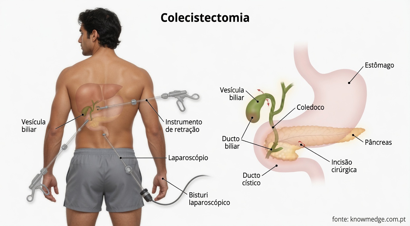 O que acontece com o seu corpo após a remoção da vesícula biliar