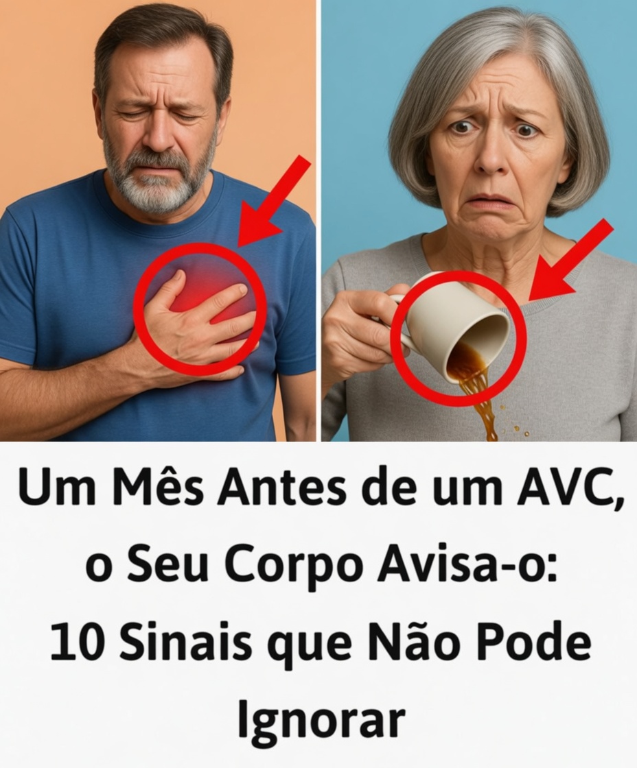 Um mês antes de um AVC, seu corpo o avisa: 10 sinais para não ignorar