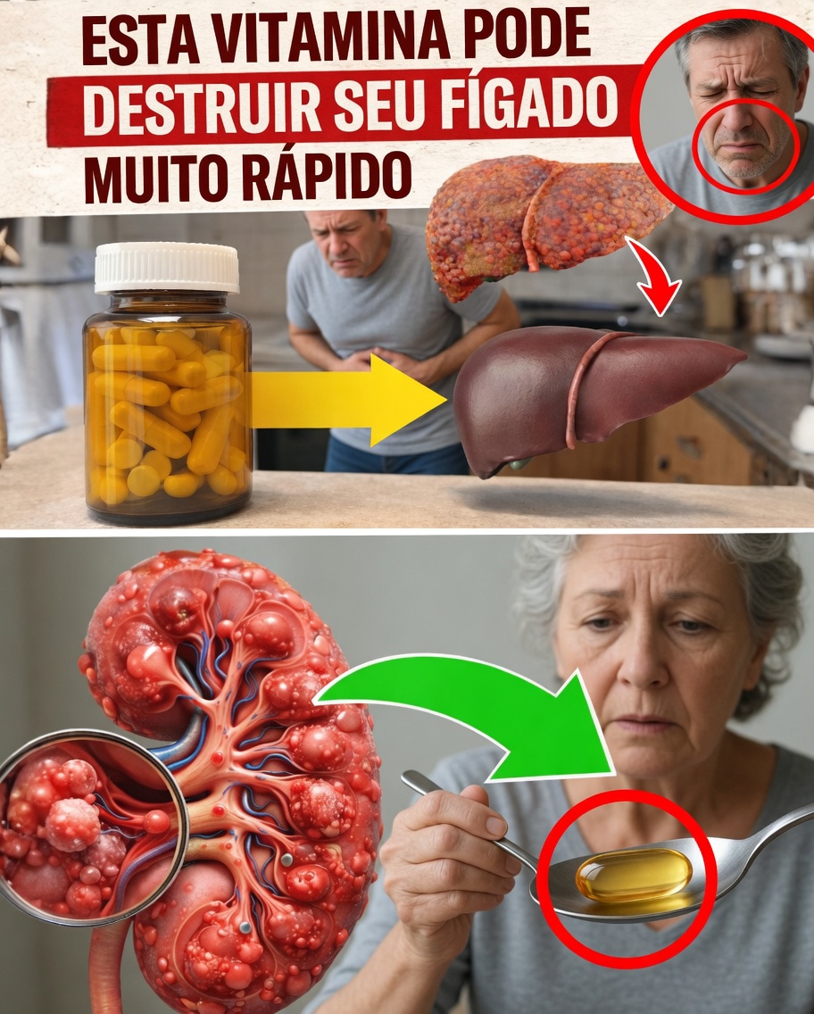 Explore 9 Vitaminas e Suplementos Comuns que Podem Afetar a Saúde do Fígado e dos Rins Quando Tomados em Excesso
