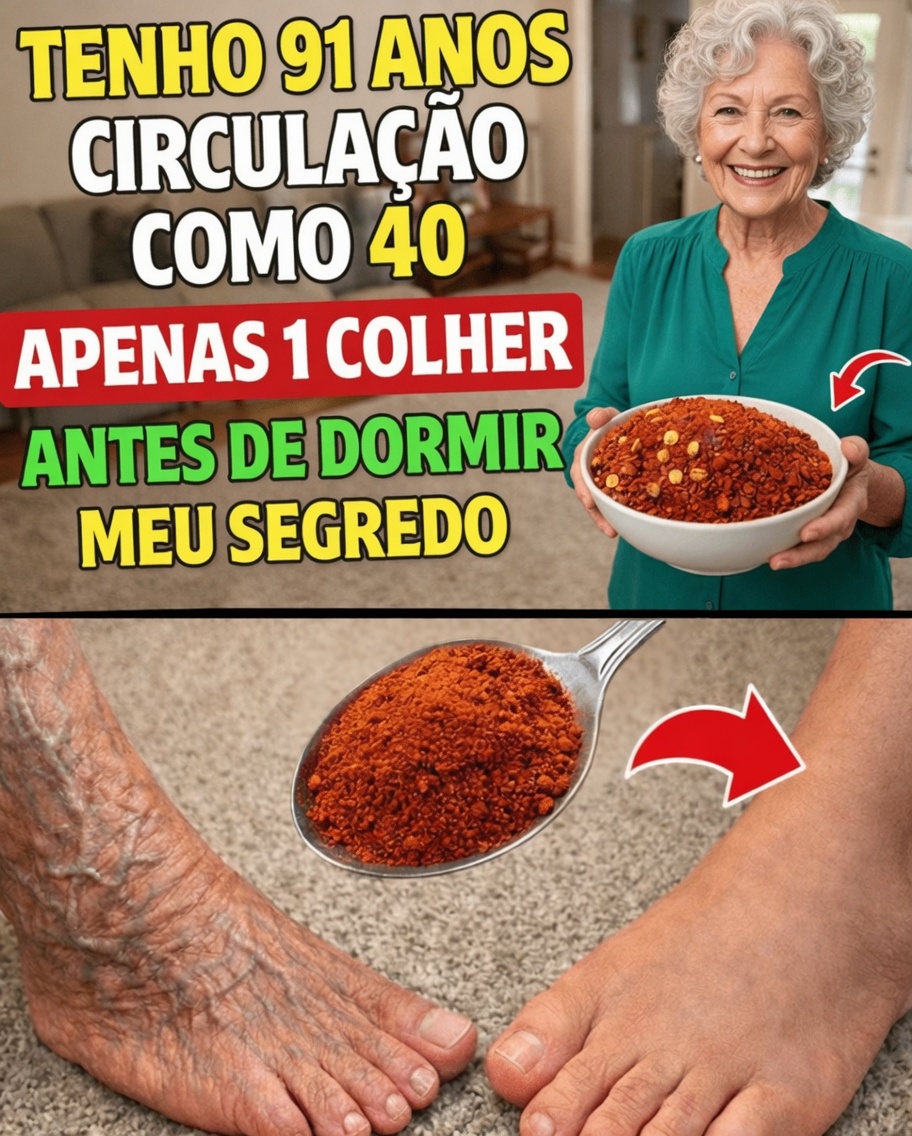 Idosos, Comam ISTO Antes de Dormir para Melhorar a Circulação nas Pernas Durante a Noite — Acordem com os Pés Mais Quentes!
