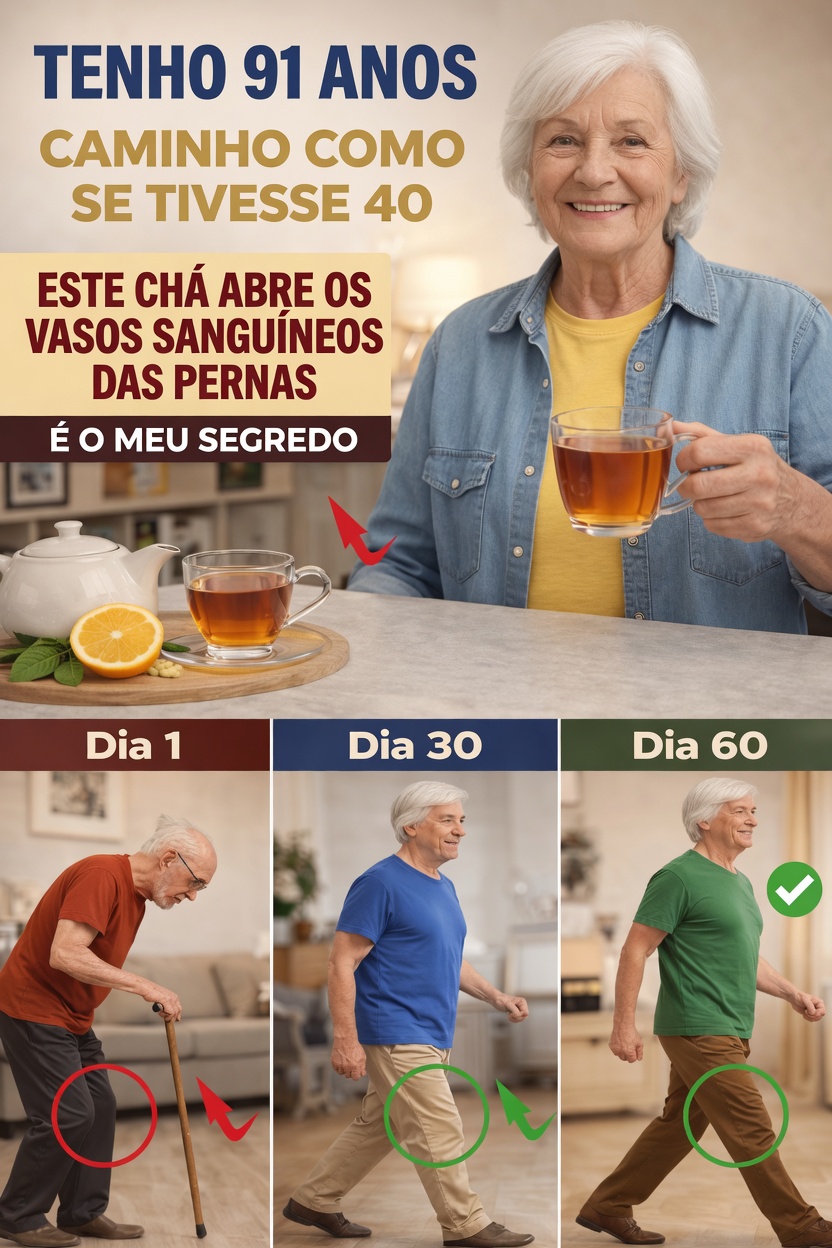 Beba Estes 3 Chás para Reconstruir os Músculos e Voltar a Caminhar com Força