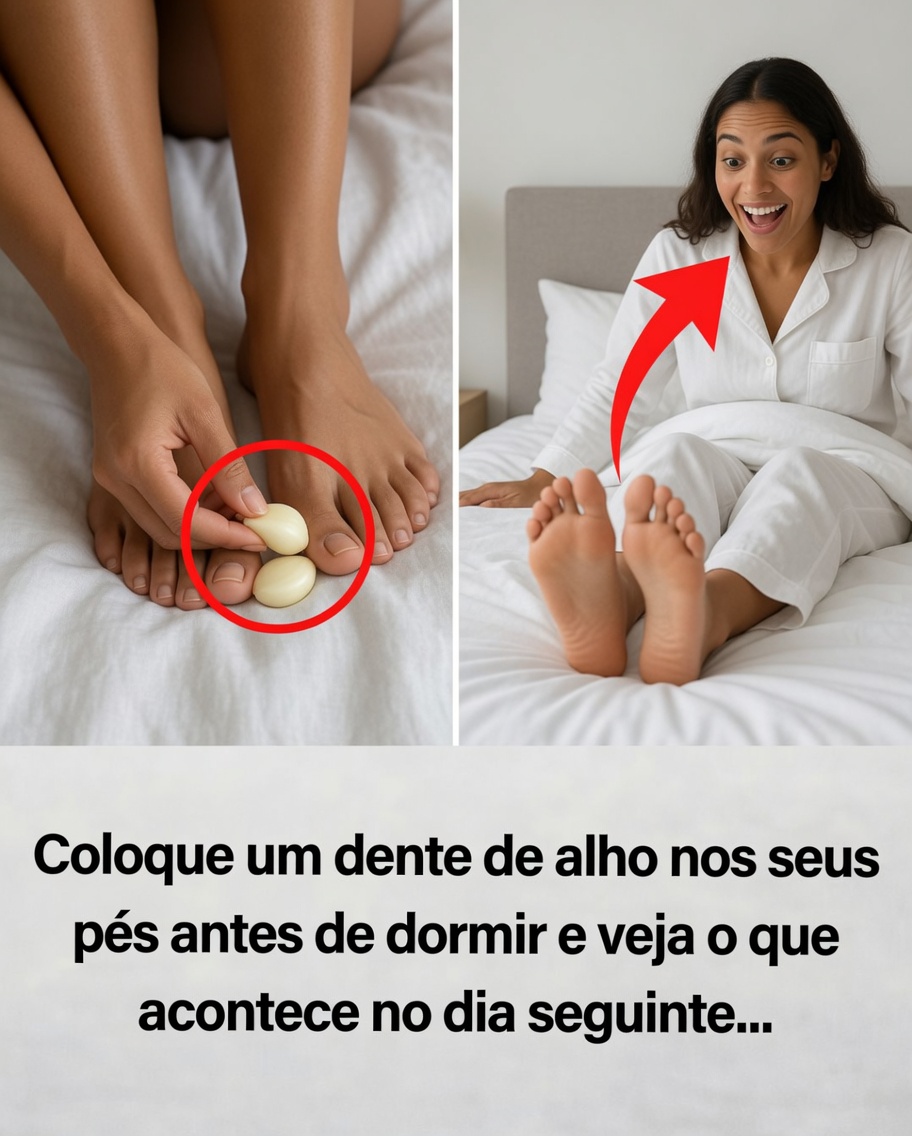 Coloque um dente de alho nos pés antes de dormir: o que acontece no dia seguinte?