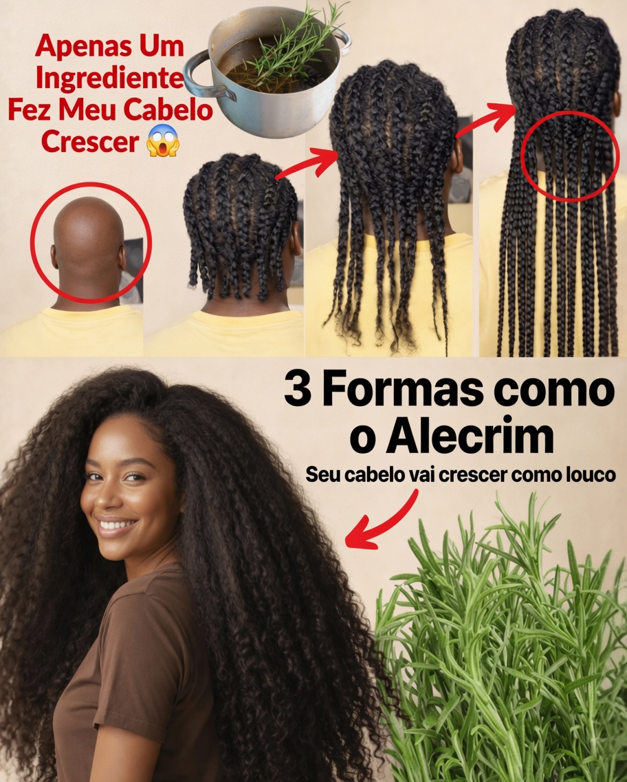 O Segredo para Cabelos Mais Grossos — Por Que o Alecrim Pode Ser a Sua Solução