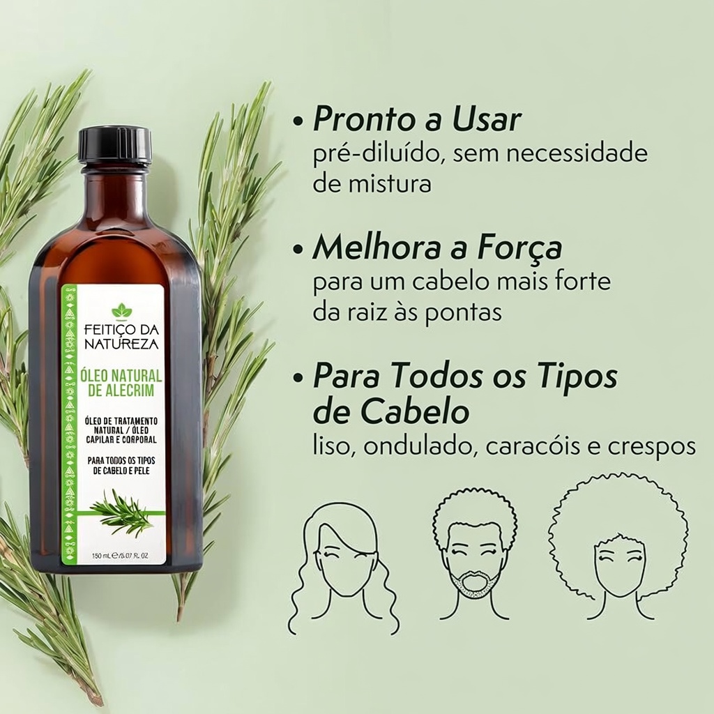 O Segredo para Cabelos Mais Grossos — Por Que o Alecrim Pode Ser a Sua Solução