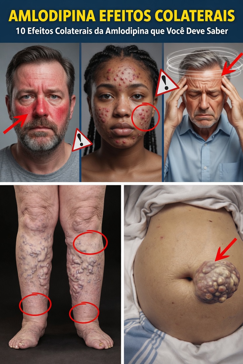 Aviso sobre Amlodipina para Idosos: 12 Efeitos Colaterais Silenciosos que Muitas Pessoas Não Percebem