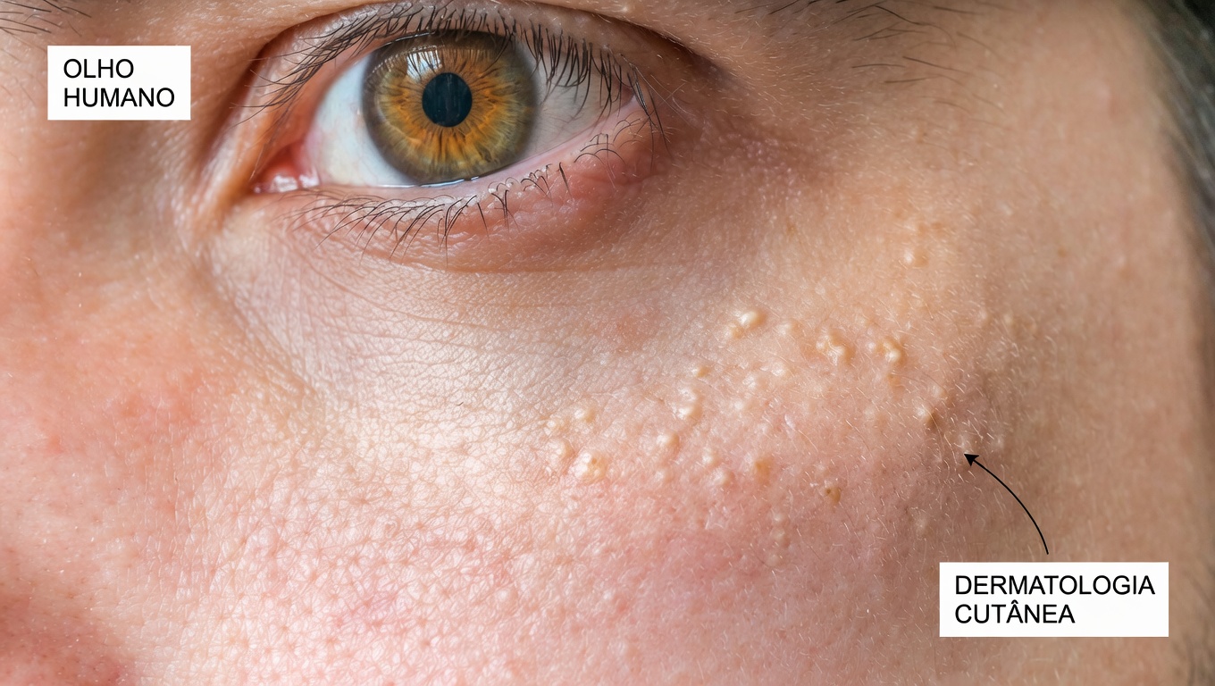 Pequenas bolinhas brancas no seu rosto depois dos 40: o que elas estão realmente dizendo a você