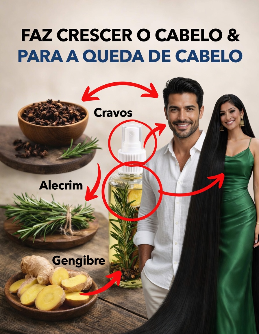Este Remédio Natural para Cabelos Ajuda a Estimular o Crescimento e Reduzir a Queda de Cabelo