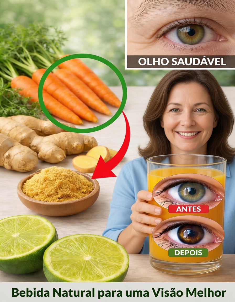 Suco de Gengibre, Limão e Cenoura para a Saúde dos Olhos: o Ritual Matinal de 3 Ingredientes que Está Salvando a Visão de Milhares (Você Vai Querer Ter Começado Ontem)