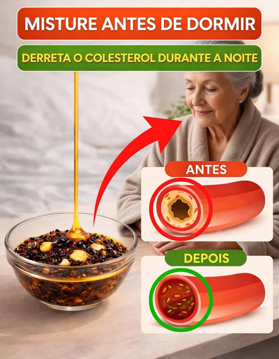 Misture Estes 3 Itens do Dia a Dia Antes de Dormir – Veja Suas Artérias Amolecerem Enquanto Você Dorme