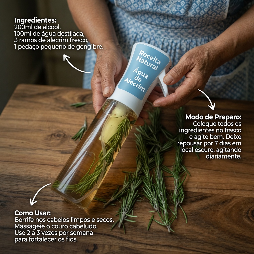 Água de Alecrim para o Cabelo: O Ritual Simples que Pode Mudar o que Você Vê no Espelho