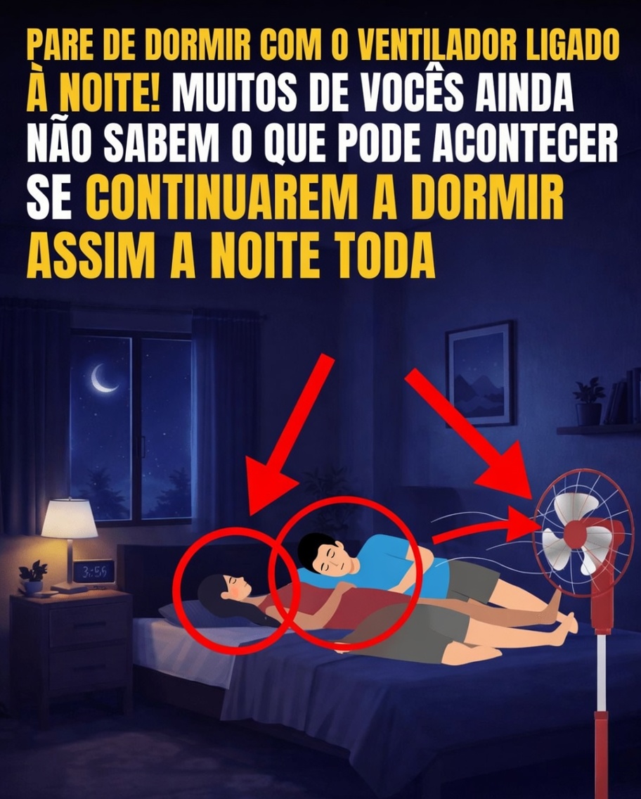 Descubra por que dormir com um ventilador à noite talvez não seja a melhor ideia para a sua saúde
