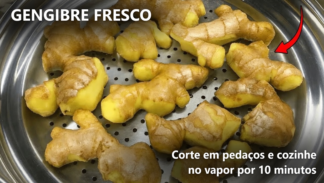 Gengibre no Vapor: O Antigo Remédio de Longevidade que Pode Melhorar a Digestão, a Imunidade e a Energia