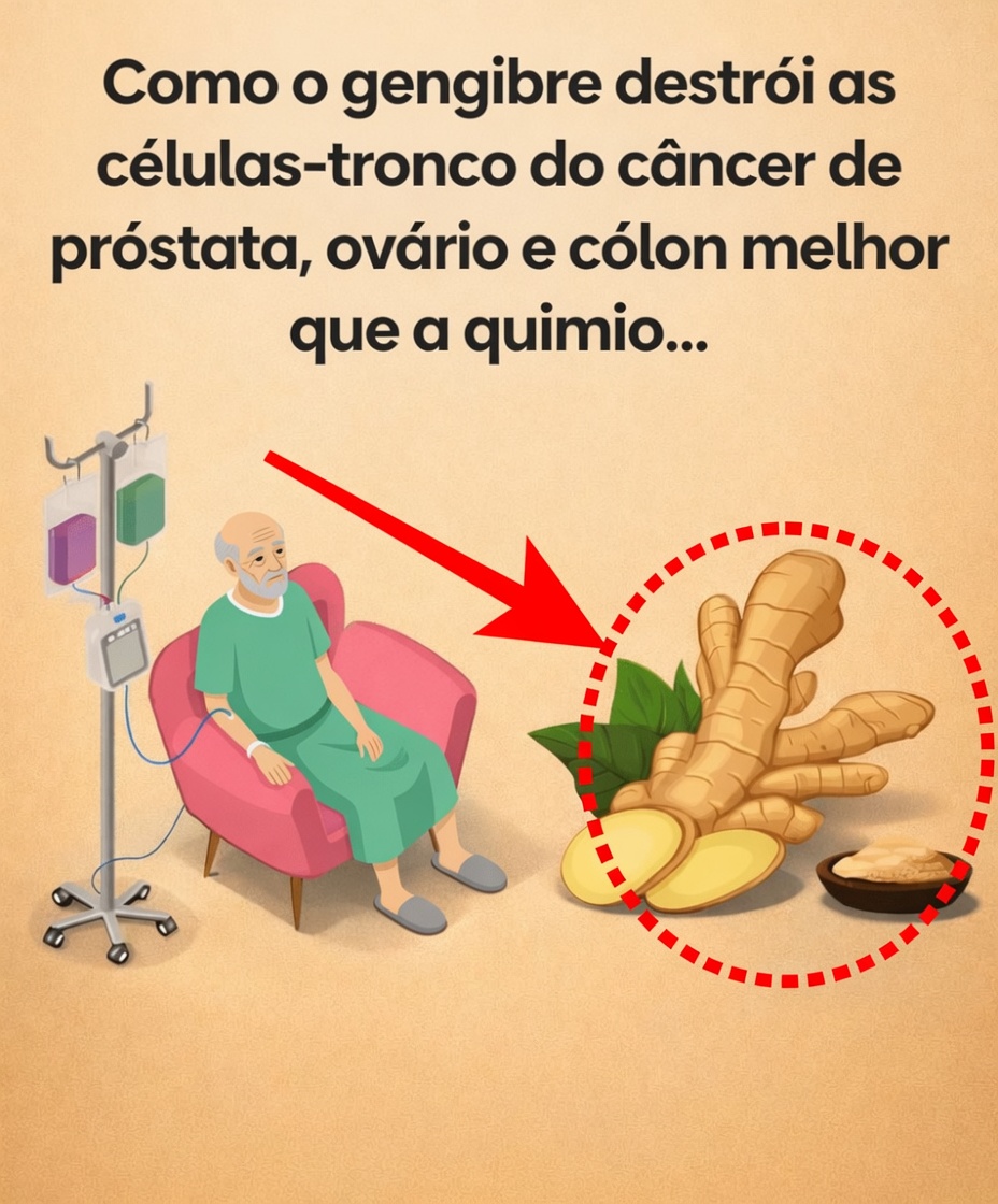 Como o gengibre atinge células-tronco cancerígenas de próstata, ovário e cólon melhor do que a quimioterapia