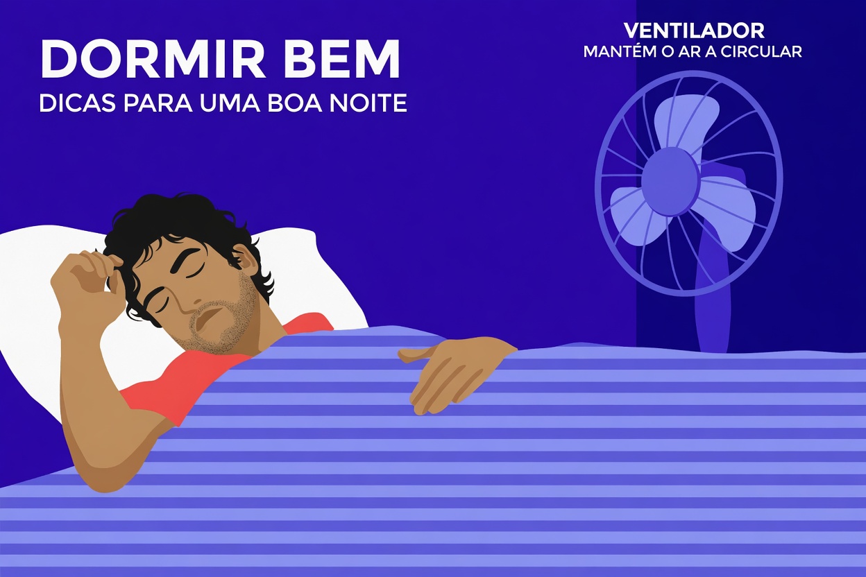 Dormir com um ventilador ligado a noite toda: um hábito comum que pode afetar sua saúde