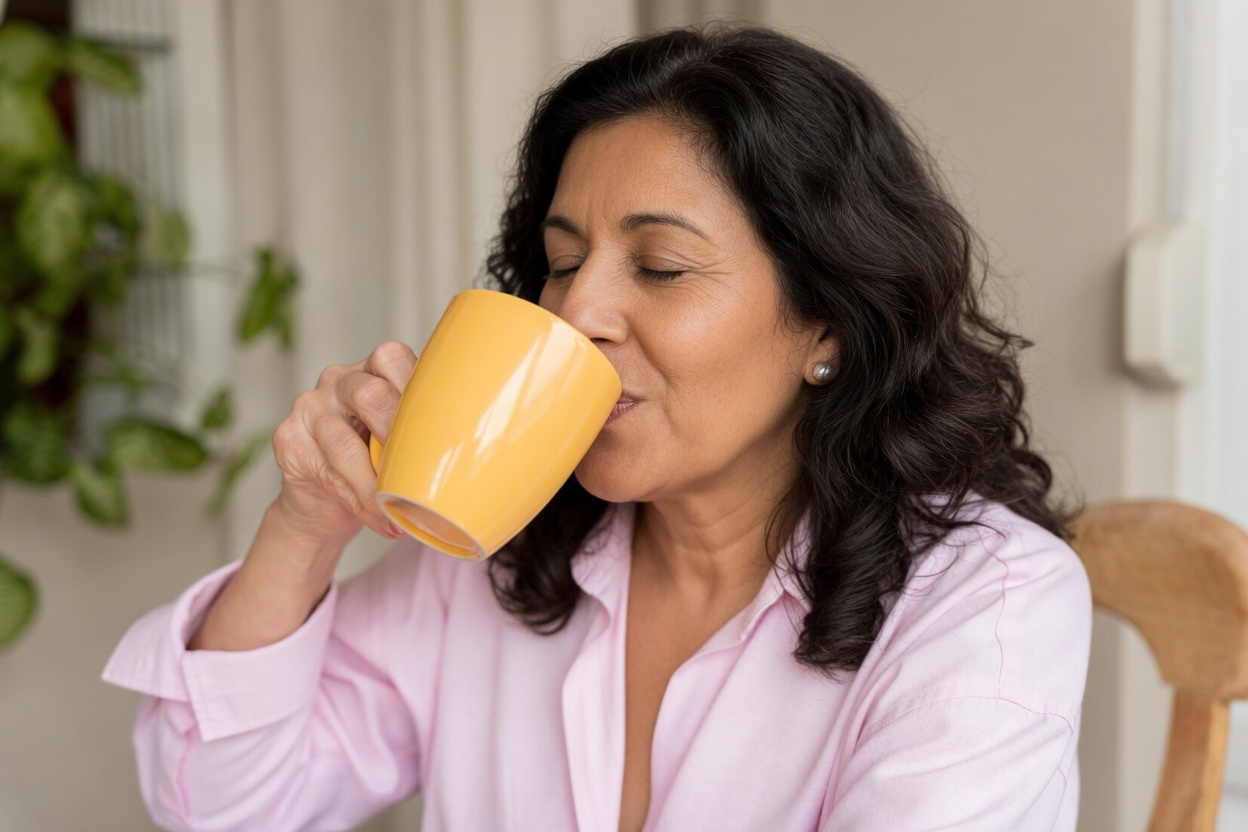 Uma Bebida Dourada Diária Poderia Apoiar o Envelhecimento Saudável Após os 50?