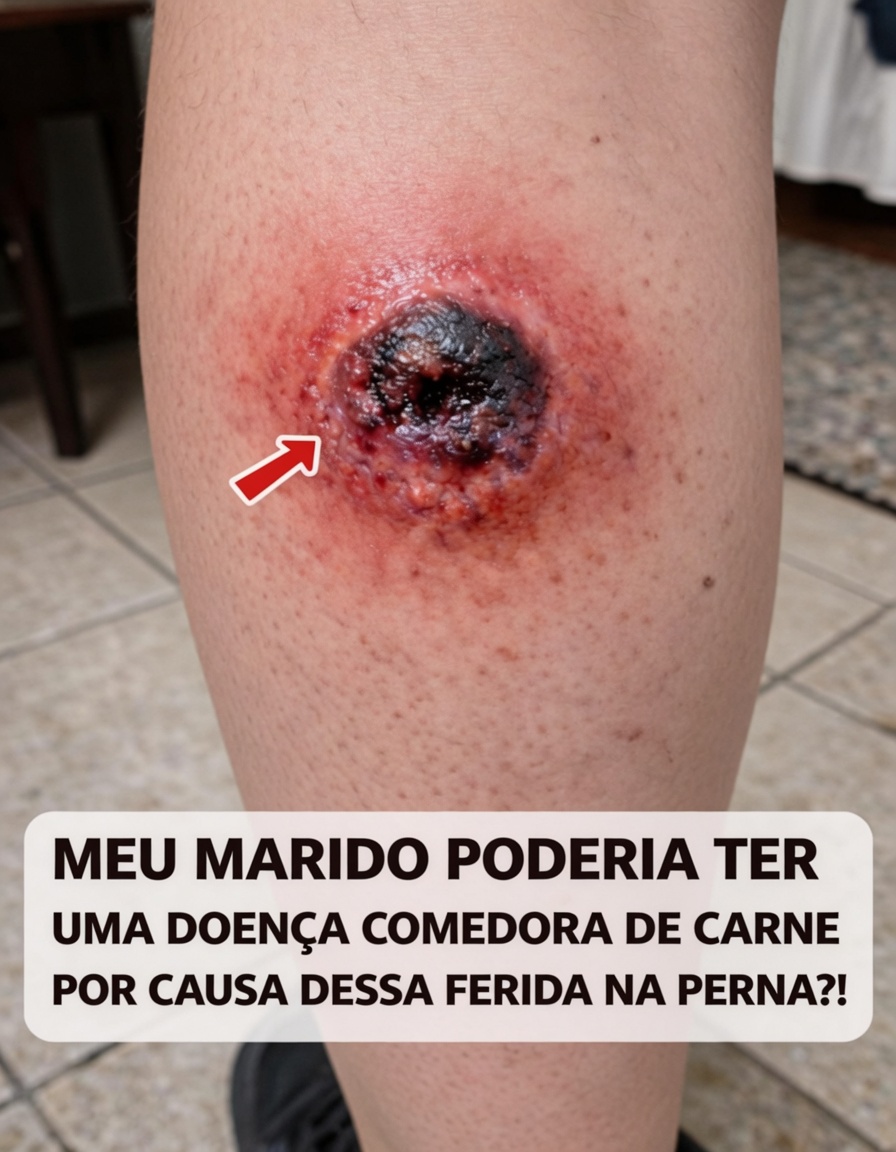 Ferida dolorosa com centro escuro na panturrilha: um alerta na pele que você não deve ignorar