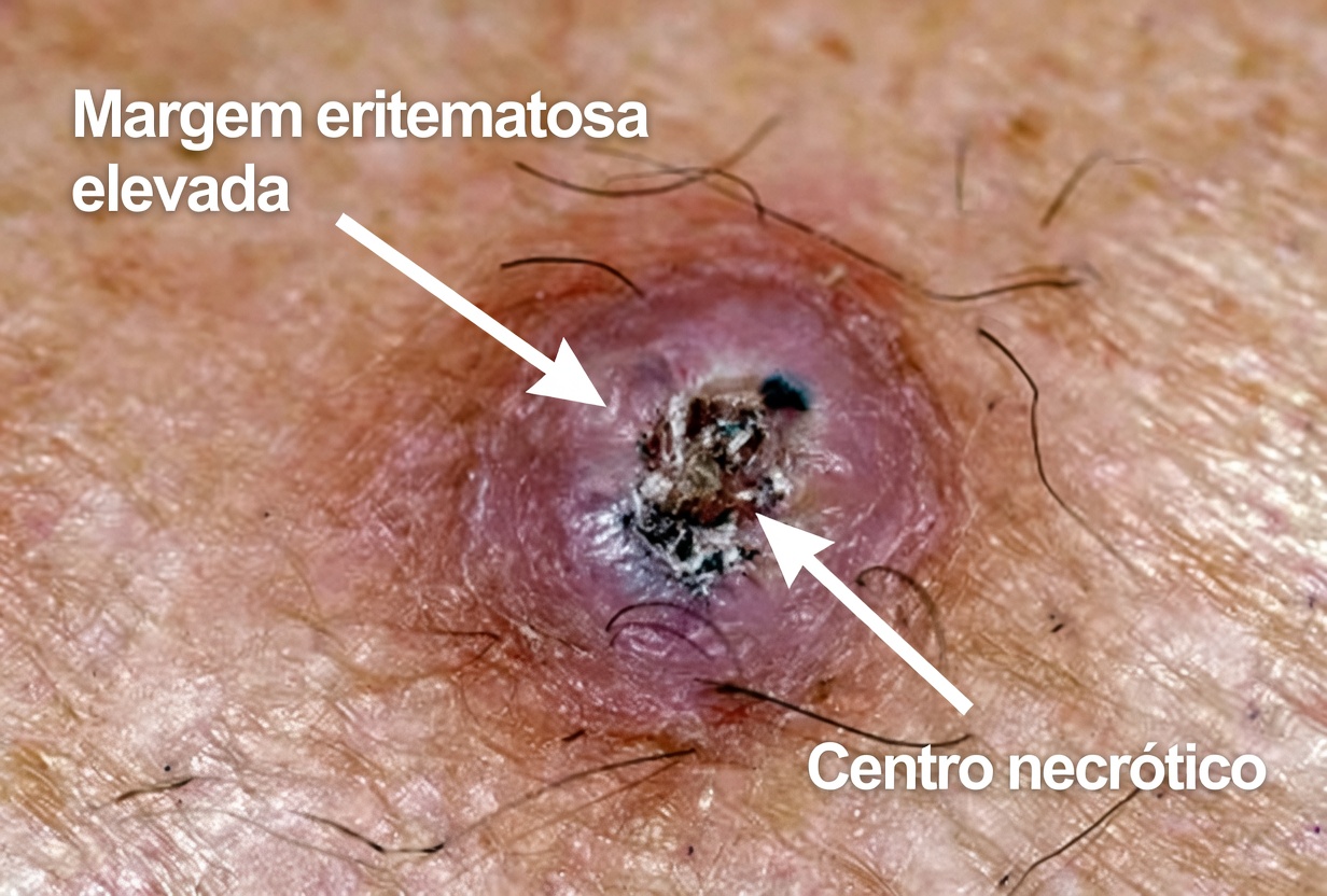 Ferida dolorosa com centro escuro na panturrilha: um alerta na pele que você não deve ignorar